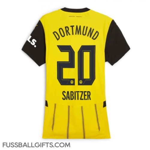 Borussia Dortmund Marcel Sabitzer #20 Fußballbekleidung Heimtrikot Damen 2024-25 Kurzarm